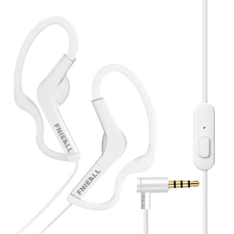 Ear Hook 13MM Sport Running Bass Headphones Ears Painless Earphone Control HiFi for iPhone /Xiaomi IOS Android Smart Phones
