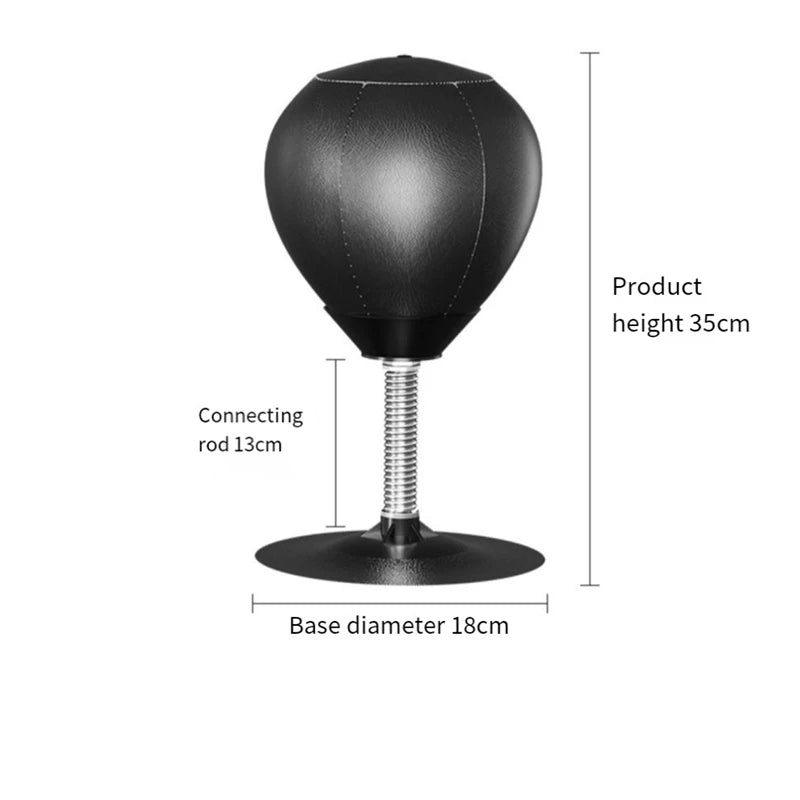 CACI Desktop Boxing Punching Bag Stress Relief Speed Training Punching Bag Muay Tai Exercise Suction Table Boxing Punch Ball