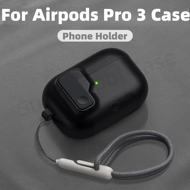 for AirPods Pro 3 Case with Phone Holder For AirPods Pro 3 Case Automatic Magnetic Lock with Cleaning Kit Case for AirPods Pro 3