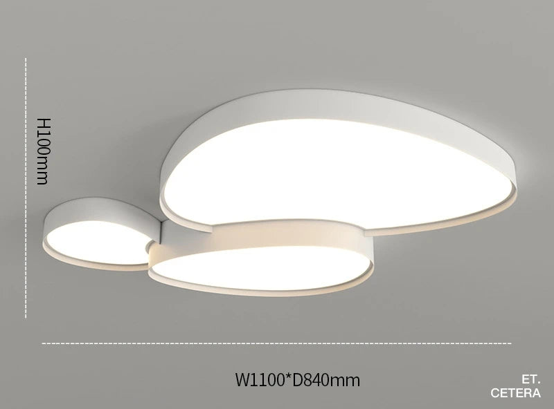 Modern Nordic LED Ceiling Lamp Minimalist Cobblestone Black Ceiling Light For Home Living Room Ketchen Bedroom Ceiling Lighting