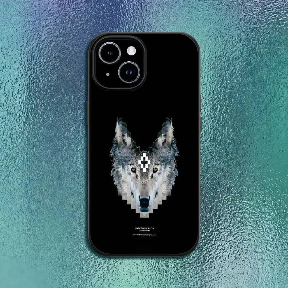 Fashion Burlons Design-M-MarceloeS Phone Case For IPhone 17 12 13 14 15 16Pro Max Plus Classic black soft shell