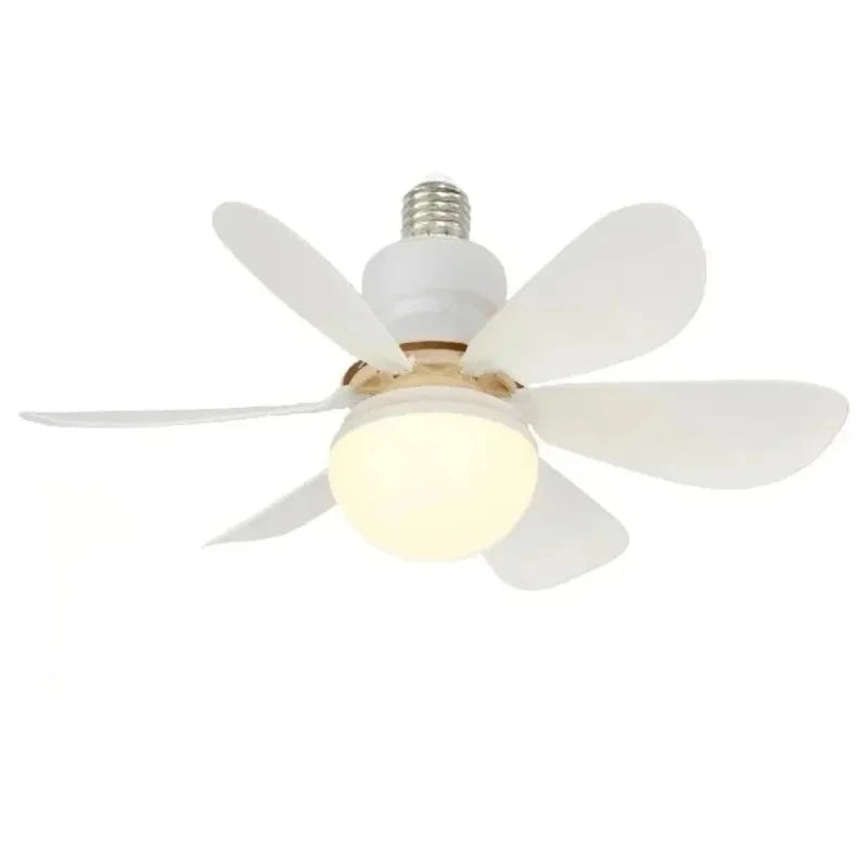 LED 30W Ceiling Fan Light E27 with Remote Control for Dimming Suitable for Living Room Study Household Use 85-265V