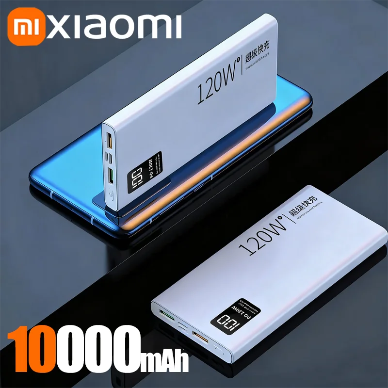Xiaomi 50000mAh 120w Super Fast Charging External Battery Ultra Capacity PowerBank Portable LED Digital Display For IPhone