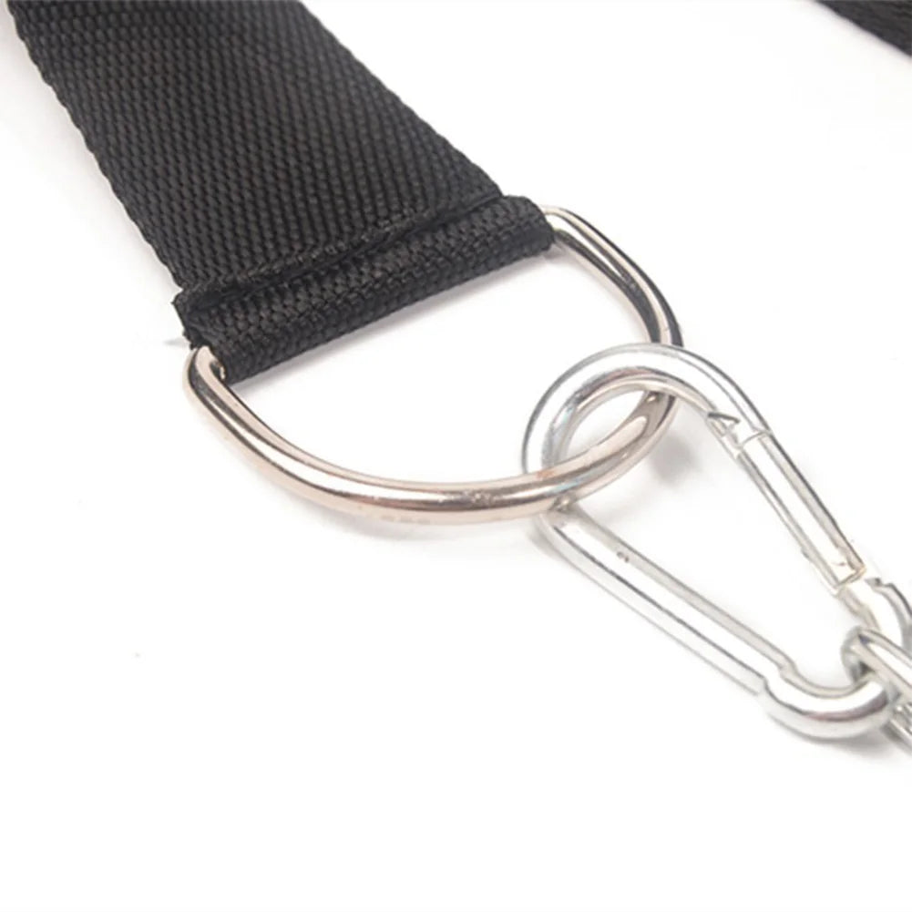 Head Neck Training Head Harness Adjustable Neck Harness with Steel Chain Neck Trainer Neck Muscle Power Training