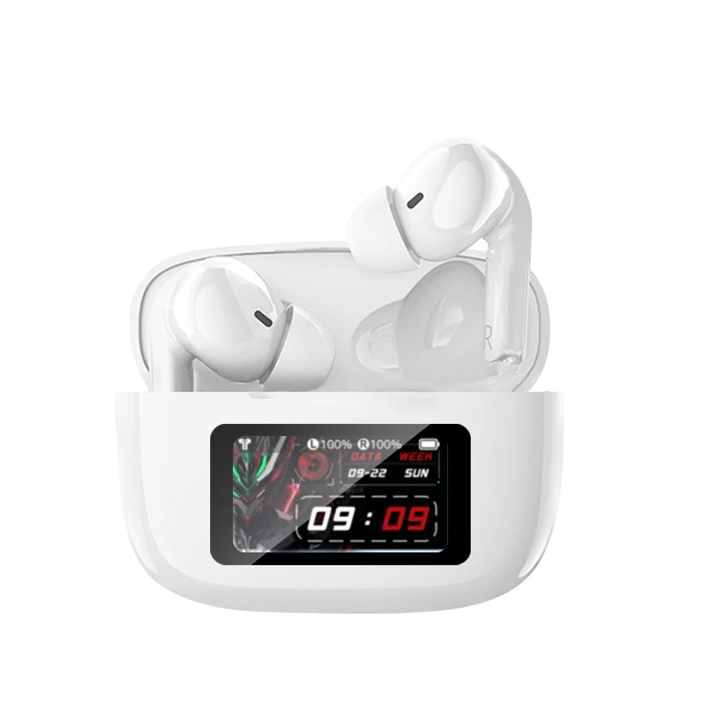 ERAZER AI Translation Wireless Ear Buds Real Time Earphone with Touch LCD Screen EarBuds with 144 Translate Languages HD Call