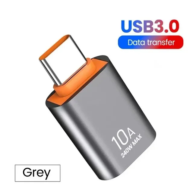 10A OTG USB 3.0 To Type C Adapter USB Female To Type c Male Fast Charging adapter OTG USB C For Xiaomi Samsung Laptop PC
