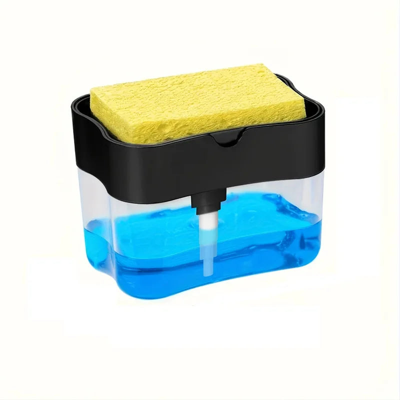 Dishwashing detergent press, automatic liquid dispenser, kitchen cleaning pot, soap brush, scouring pad, dishwashing soap box
