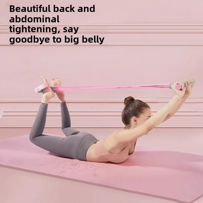 Heavy-Duty Foot Pedal Resistance Band, Sturdy PVC & TPE Fitness Puller with Anti-Slip Footrest, Ideal for Leg Workouts, Sit-Ups