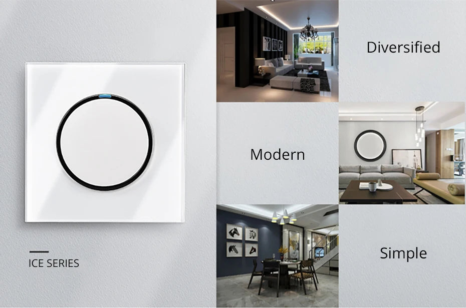 EU Korea Russian Wall Socket White Tempered Glass Frame RJ45 CAT6 TV Outlet Single Double Triple 86x86mm Box Requried Wallpad