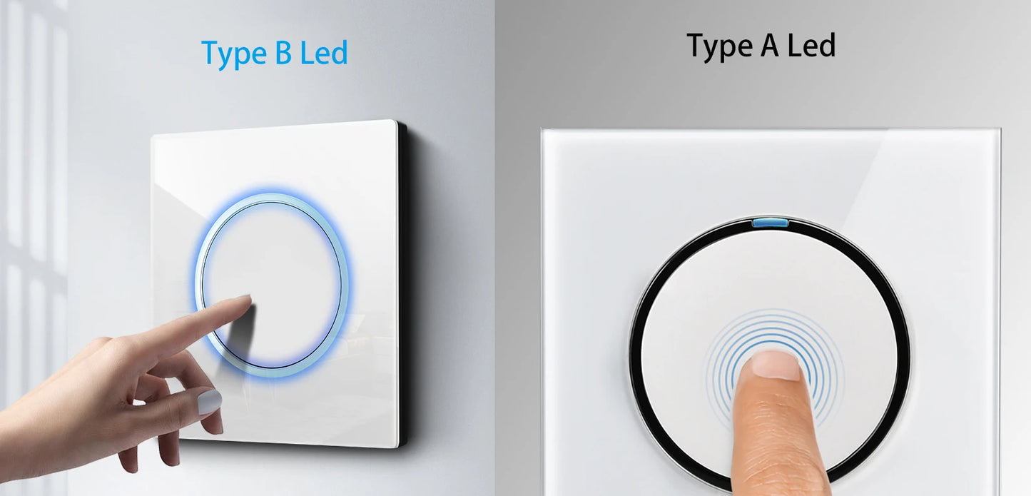 EU Korea Russian Wall Socket White Tempered Glass Frame RJ45 CAT6 TV Outlet Single Double Triple 86x86mm Box Requried Wallpad