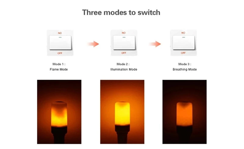 E27 E14 B22 LED Dynamic Flame Effect Fire Light Bulb Creative Flickering Emulation 110V 220V Corn lamps for home decorative