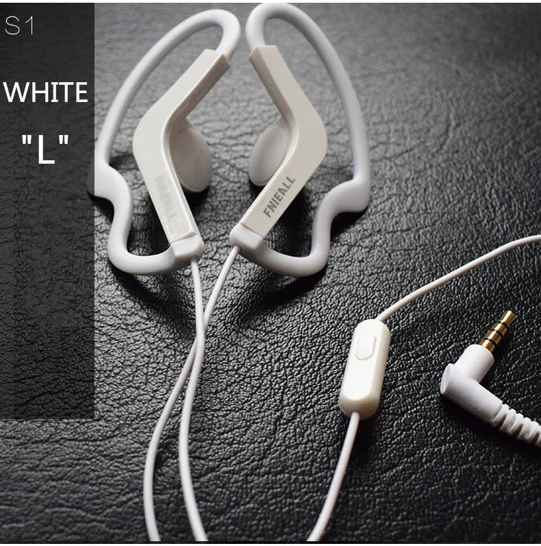 Ear Hook 13MM Sport Running Bass Headphones Ears Painless Earphone Control HiFi for iPhone /Xiaomi IOS Android Smart Phones
