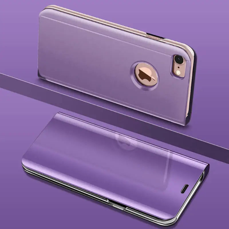 Luxury Mirror Flip Case for iPhone 11 Pro Max XR XS X Casing Leather Holder Stand Phone Cases for iPhone 8 7 6 6S Plus X Cover