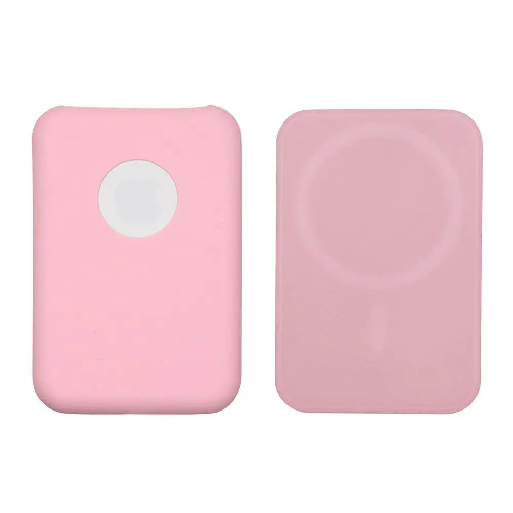 Power Bank Case For IPhone 12 Battery Pack Silicone Cover Anti-Scratch Skin Sleeve Battery Storage Bag Shockproof Protective Box
