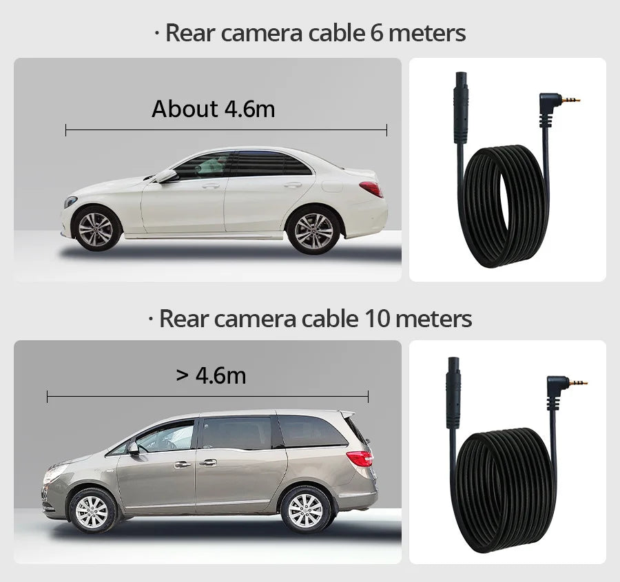 4.3 Inch 1080P Dual camera Dash Cam For Cars Optional 1080P Rear Car Camera Night Vision Loop Recording Wide Angle Car DVR Came