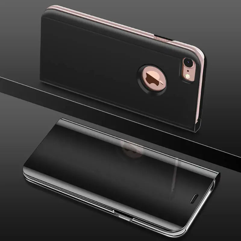 Luxury Mirror Flip Case for iPhone 11 Pro Max XR XS X Casing Leather Holder Stand Phone Cases for iPhone 8 7 6 6S Plus X Cover