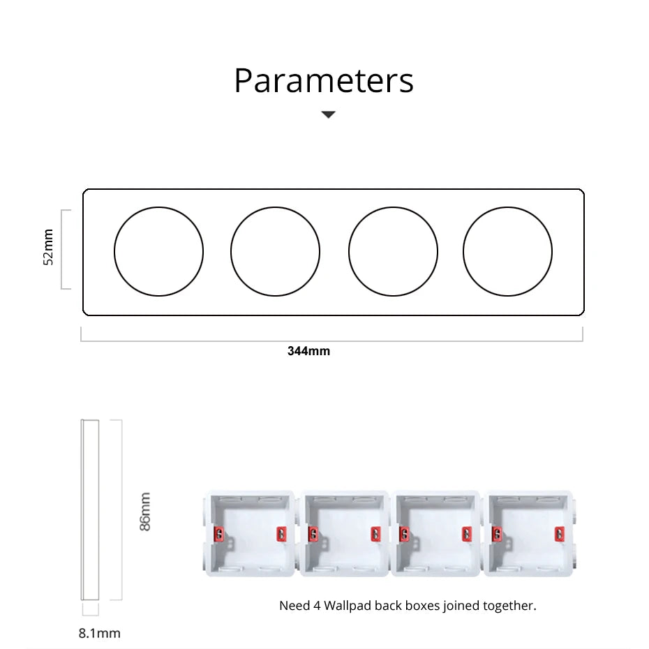 EU Korea Russian Wall Socket White Tempered Glass Frame RJ45 CAT6 TV Outlet Single Double Triple 86x86mm Box Requried Wallpad