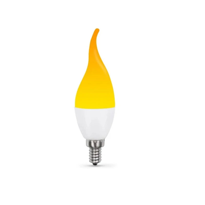 E27 E14 B22 LED Dynamic Flame Effect Fire Light Bulb Creative Flickering Emulation 110V 220V Corn lamps for home decorative
