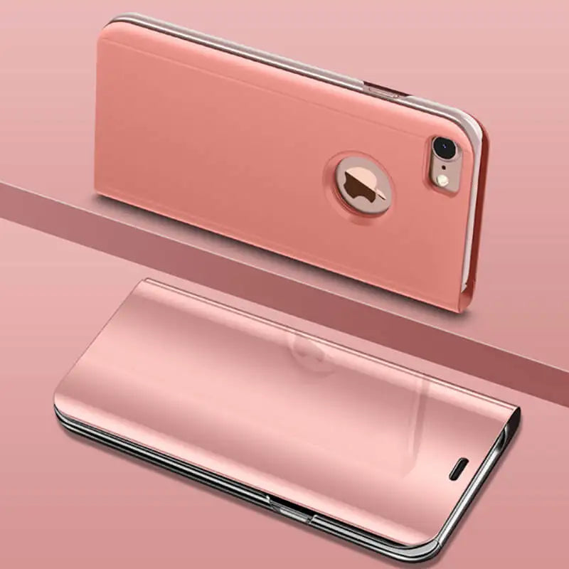 Luxury Mirror Flip Case for iPhone 11 Pro Max XR XS X Casing Leather Holder Stand Phone Cases for iPhone 8 7 6 6S Plus X Cover
