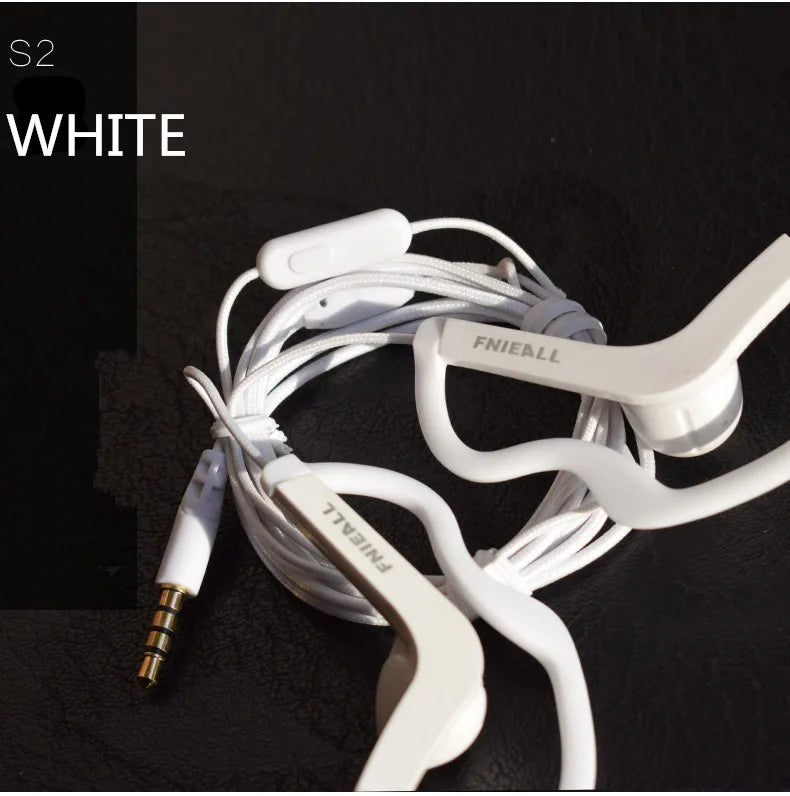 Ear Hook 13MM Sport Running Bass Headphones Ears Painless Earphone Control HiFi for iPhone /Xiaomi IOS Android Smart Phones