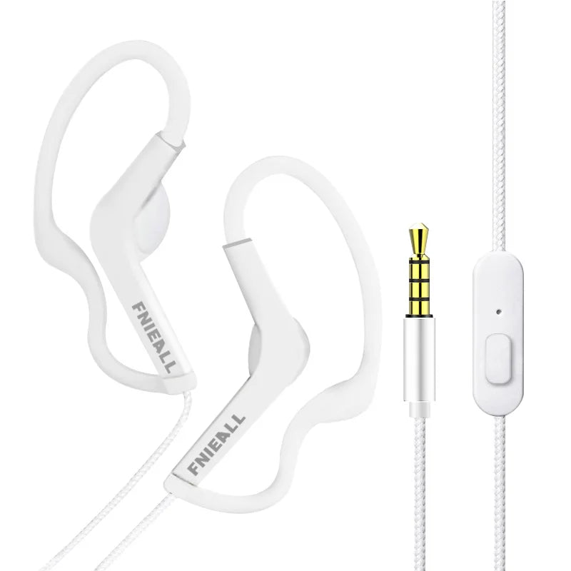 Ear Hook 13MM Sport Running Bass Headphones Ears Painless Earphone Control HiFi for iPhone /Xiaomi IOS Android Smart Phones