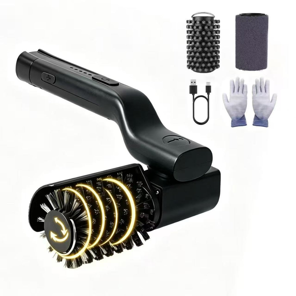 Cross-Border New Model Foldable Second-Generation Electric Barbecue Brush Heavy Grease Cleaning Tool Barbecue Grill Cleaning Tool