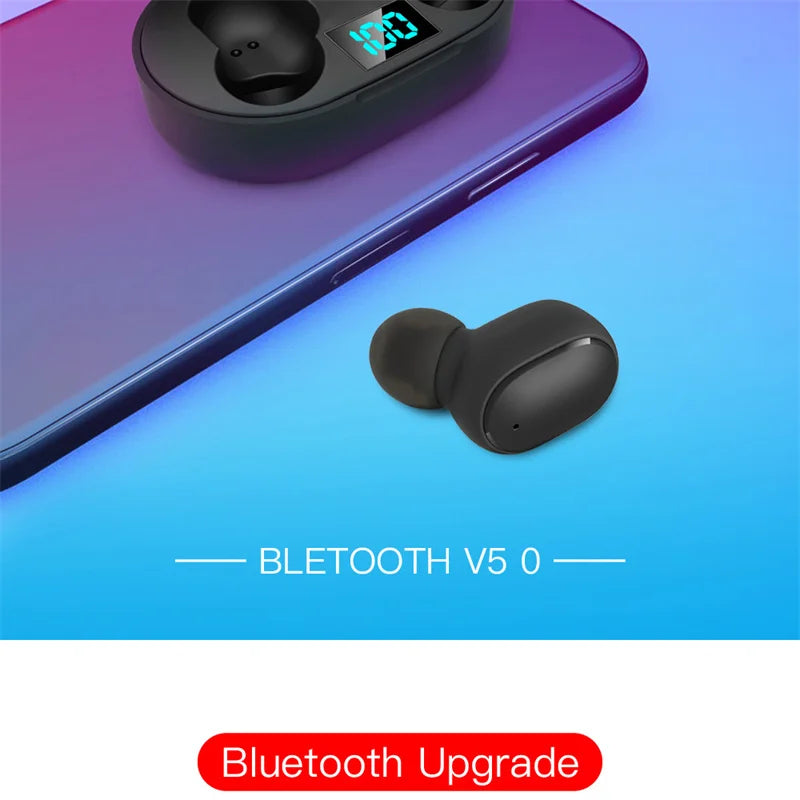 Digital Display Wireless Bluetooth Earphone Sports Running Stereo Bluetooth Earbuds For iPhone Xiaomi Huawei Samsung Headphones