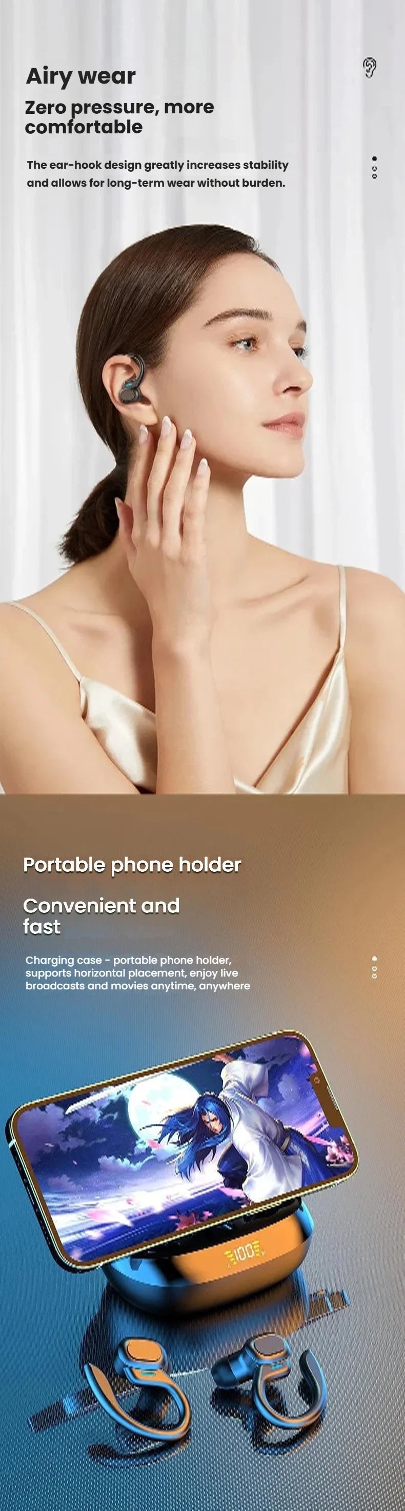 HOMEFISH SP16 Wireless Earphones Ture Wireless Earbuds Ear Sports HiFI Stereo Waterproof Headset With Mic TWS Headphone