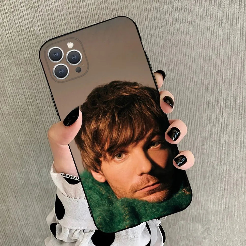 Louis Faith Future T-Tomlinson Phone Case For iPhone 15,14,13,12,11,Plus,Pro Max,XS,X,XR,SE,Mini,8,7 Soft Silicone Black Cover
