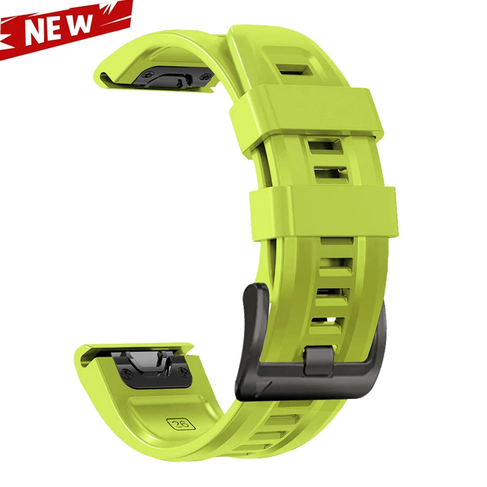 QuickFit 26 22mm Silicone Sport Watch Band for Garmin Fenix 7 7X PRO 6 6X GPS 5 5X Plus 3 HR Epix Pro instinct 2X Strap Bracelet