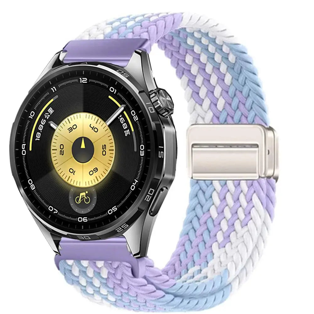 Magnetic Braiede Nylon Loop Band for HUAWEI watch GT 6 pro 46mm elastic Accessories Bracelet correa gt6 gt5 22mm watch straps