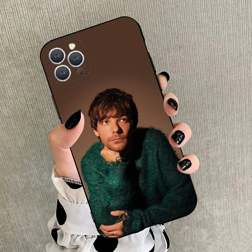 Louis Faith Future T-Tomlinson Phone Case For iPhone 15,14,13,12,11,Plus,Pro Max,XS,X,XR,SE,Mini,8,7 Soft Silicone Black Cover