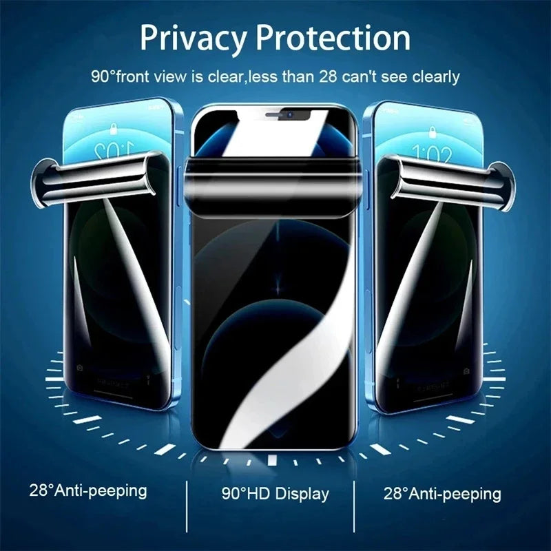 2Pcs Anti-Spy Hydrogel Film Screen Protector For iPhone 12 11 13 14 15 Pro Max For iPhone 15 14 Plus 12 13 Pro XR X XS Max Film