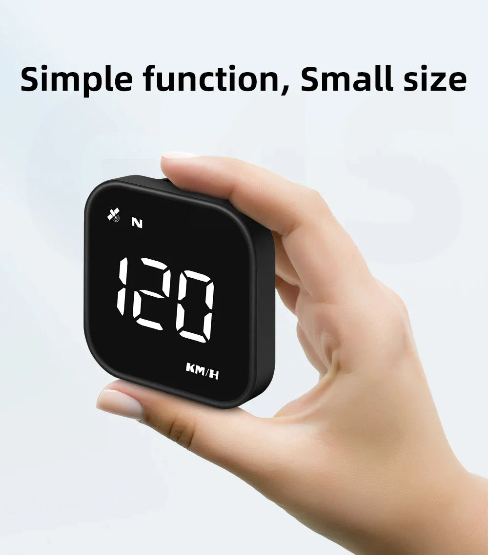 GPS Smart Car Head Up Display G4S HUD Digital Speedometer MPH KMH With Overspeed Alarm Car Time Display White LED Gauge Meter