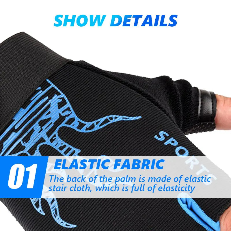 Gym Fitness Heavyweight Training Gloves Men women Sports Body Building Half Finger Non-Slip Gloves Wrist Support Weightlifting
