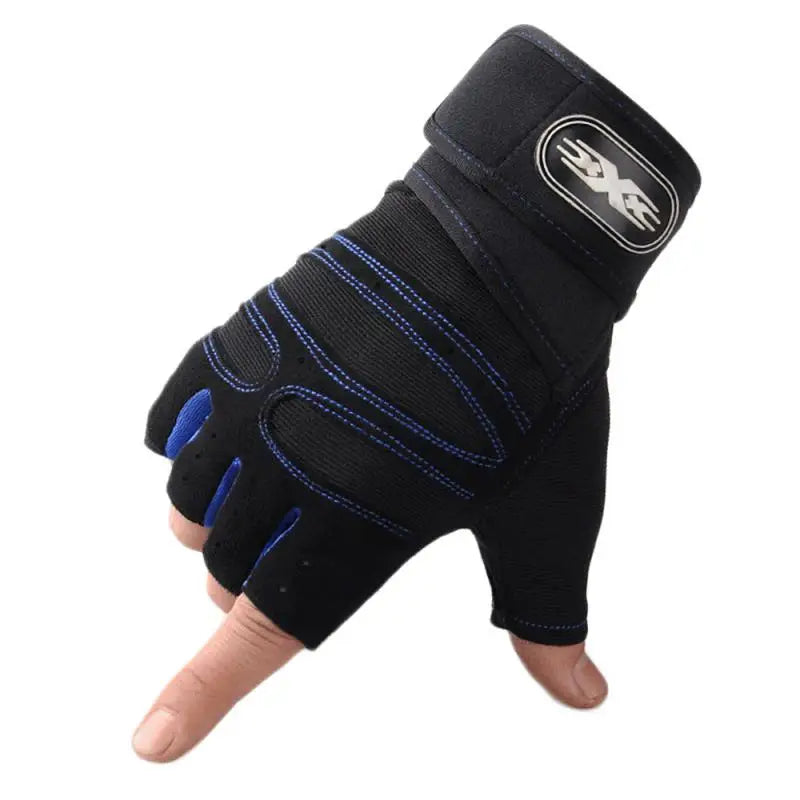 Gym Fitness Heavyweight Training Gloves Men women Sports Body Building Half Finger Non-Slip Gloves Wrist Support Weightlifting