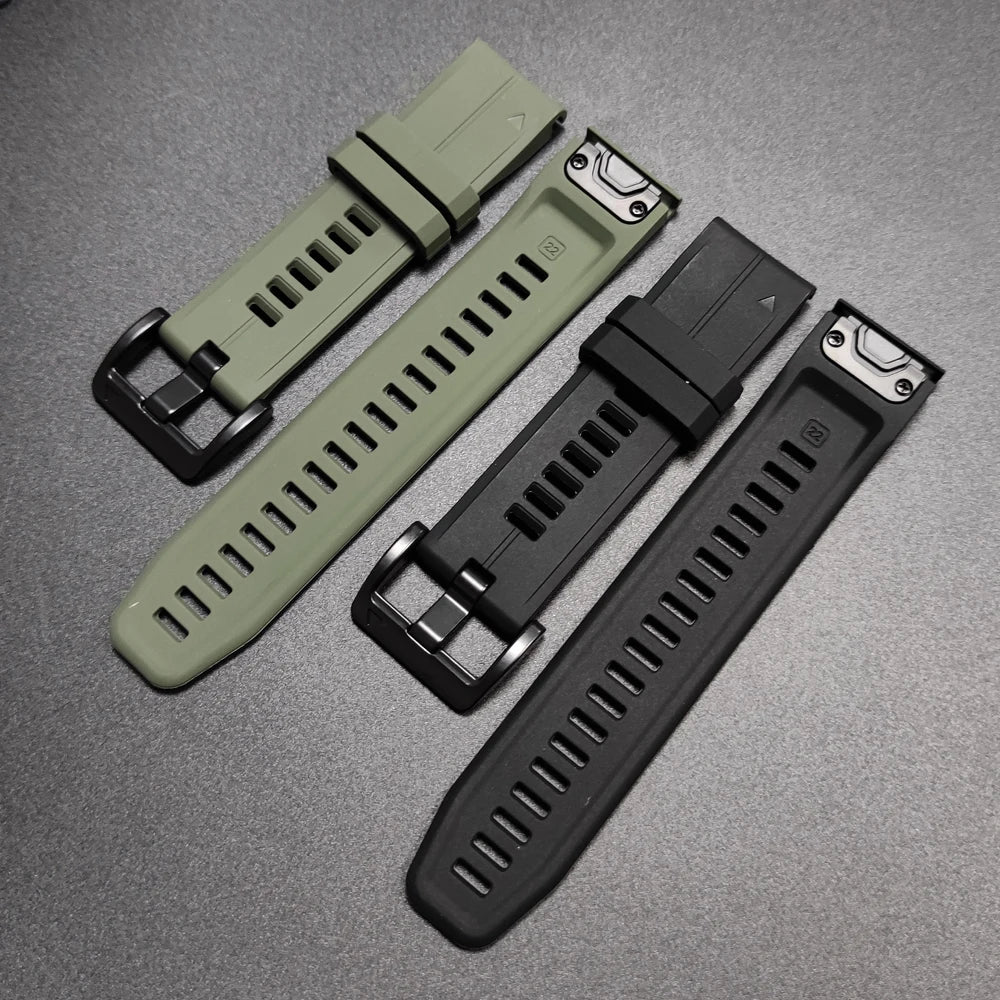 Sport Silicone Strap for Garmin Descent G2 G1 Mk3i Mk2 Mk1/Fenix 8 Pro E 7 7X 6 6X 5 5X/Epix Soft Bracelet 22/26mm Quickfit Band