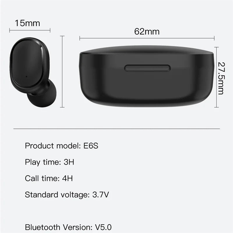 Digital Display Wireless Bluetooth Earphone Sports Running Stereo Bluetooth Earbuds For iPhone Xiaomi Huawei Samsung Headphones