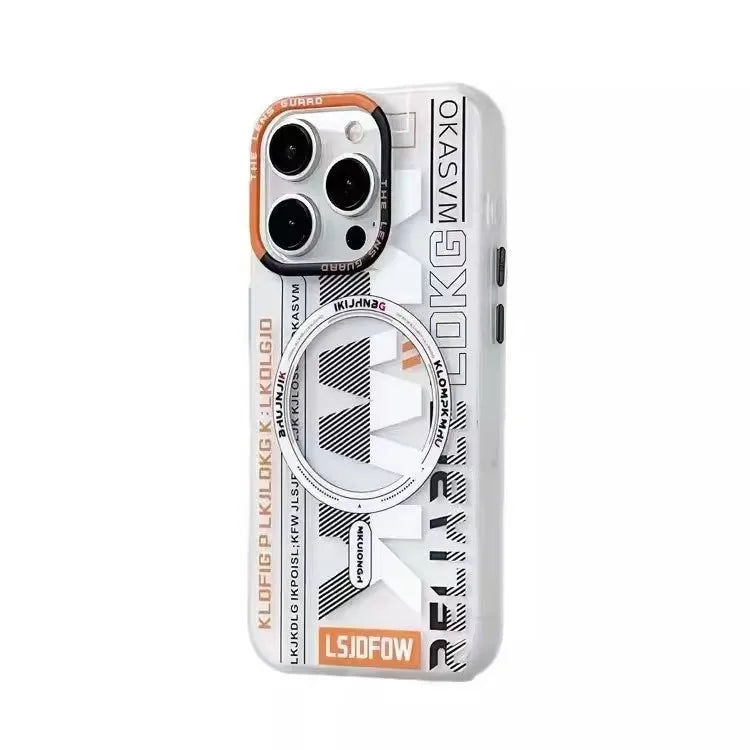 Trendy Magsafe Phone Case for IPhone 16 14 13 15 Pro Max Frosted Wireless Charging Matte Translucent Armor Shockproof PC Cover