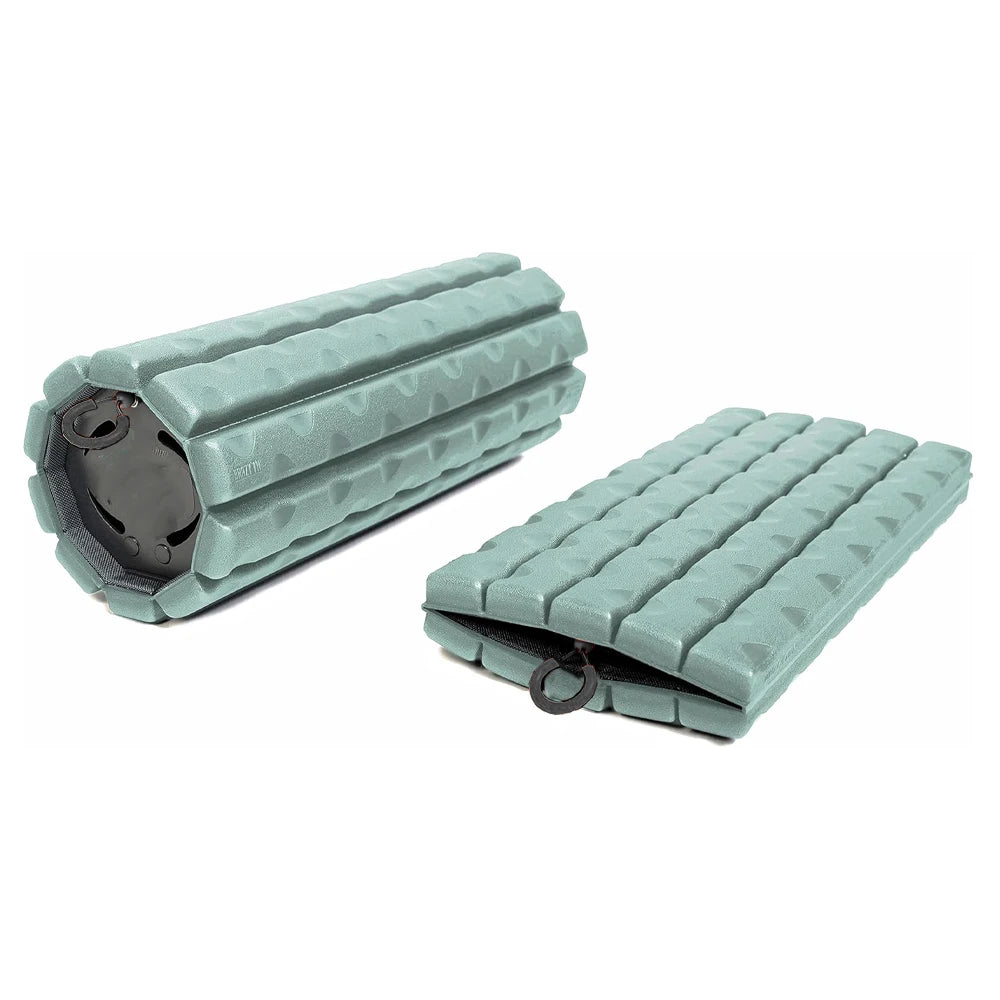 Foam Roller (Bravo-Sage): Collapsible Travel Foam Roller for Pain Relief, Workout Muscle Recovery, Back Massager