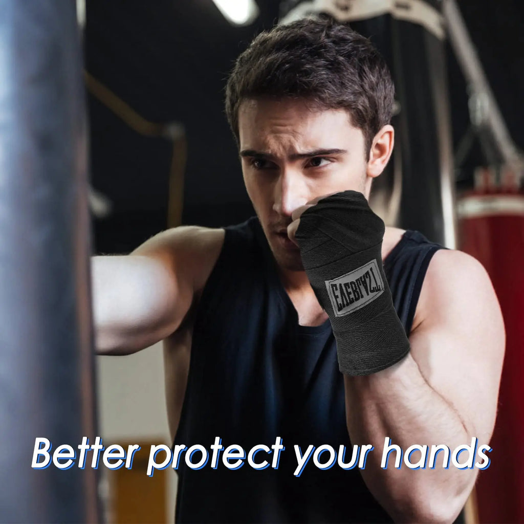 1Pc Boxing Hand Wraps Gym Wrap Bandages Roll Sports Training Comfortable Strap Wrapping Gloves Protector Pure Cotton Bandages