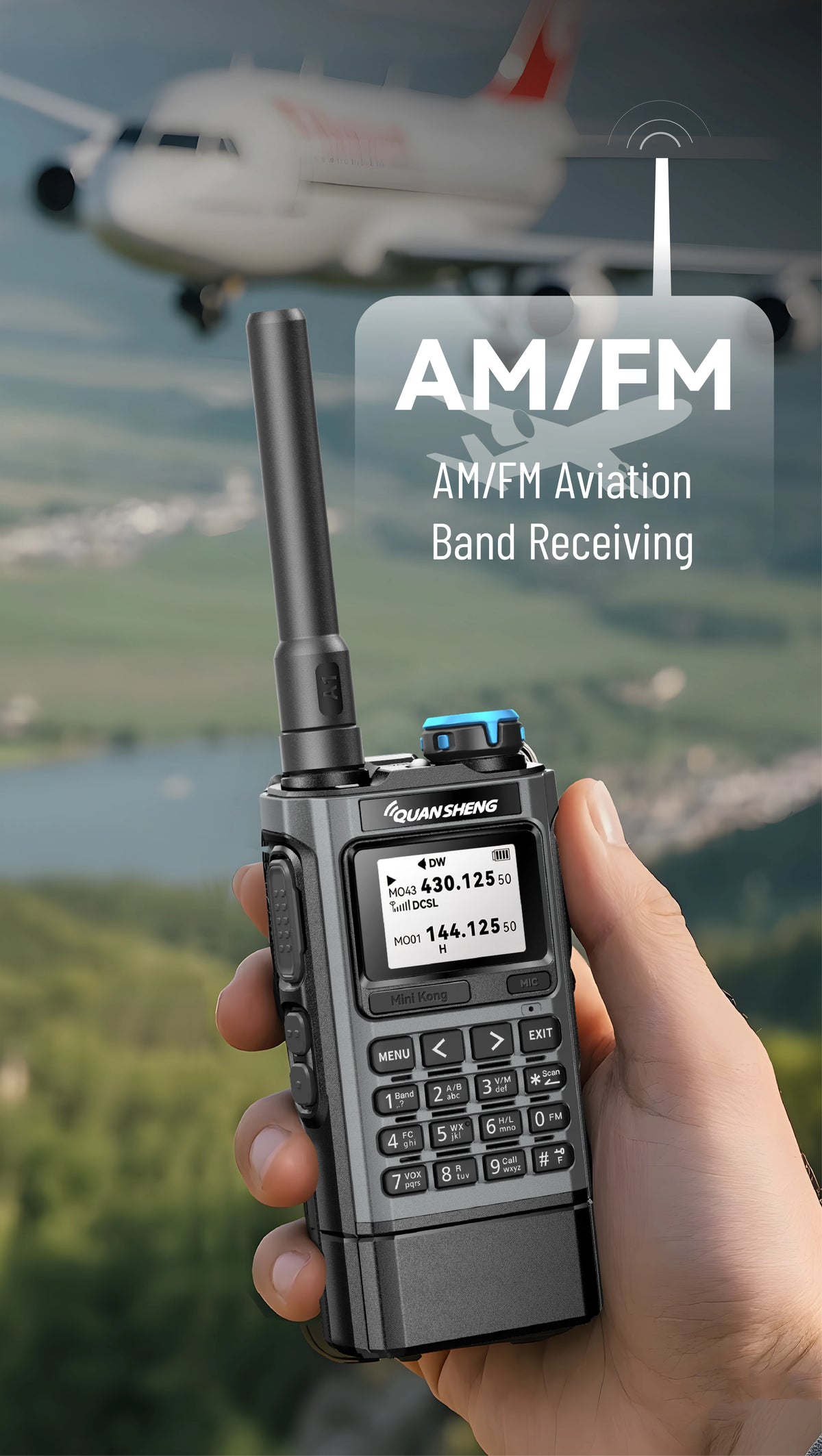 Quansheng UV-K1 L Mini Walkie Talkie Multi Band  Transceiver Wireless Copy Frequency AM FM NOAA Upgrade UV-K5 (8) UV-K6