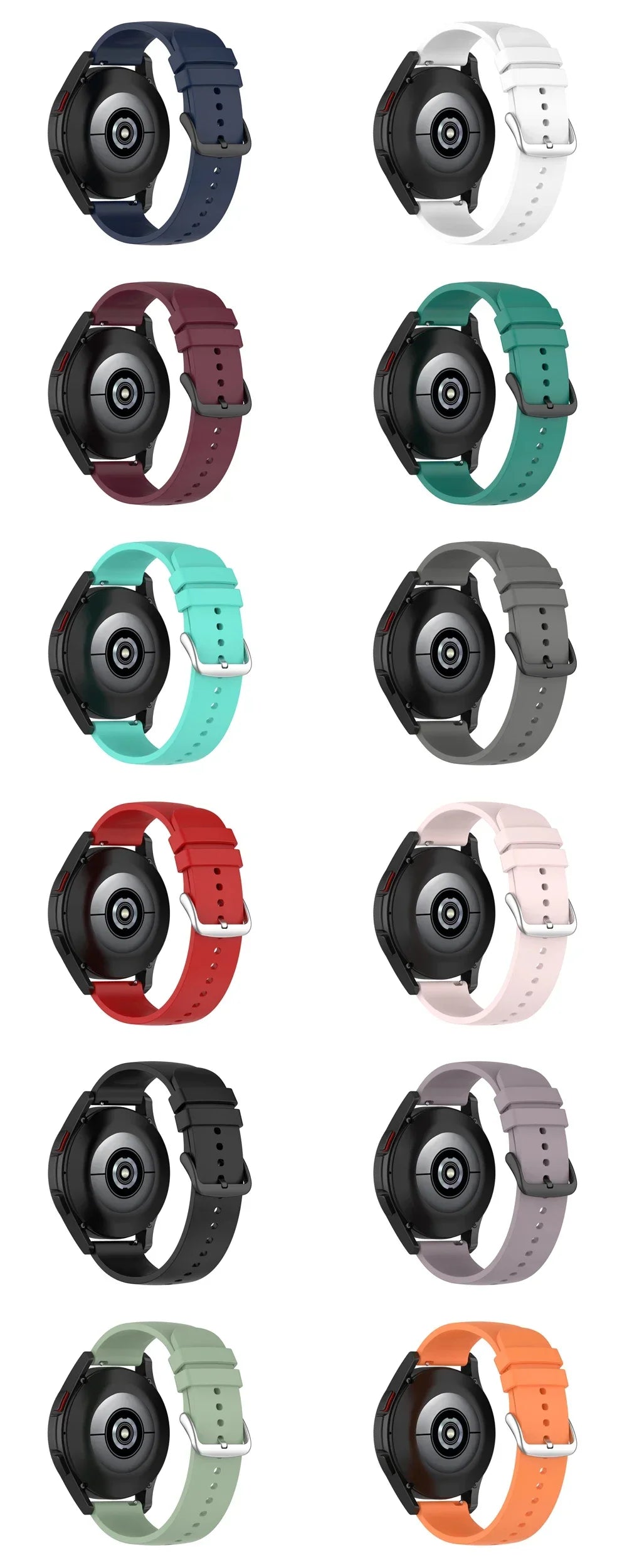 20/22mm Silicone Strap For Garmin Venu 4 45mm 3 Sq 2 Plus/Vivoactive 4 5 6 Watchbands Bracelet For Garmin Forerunner 570 265 255