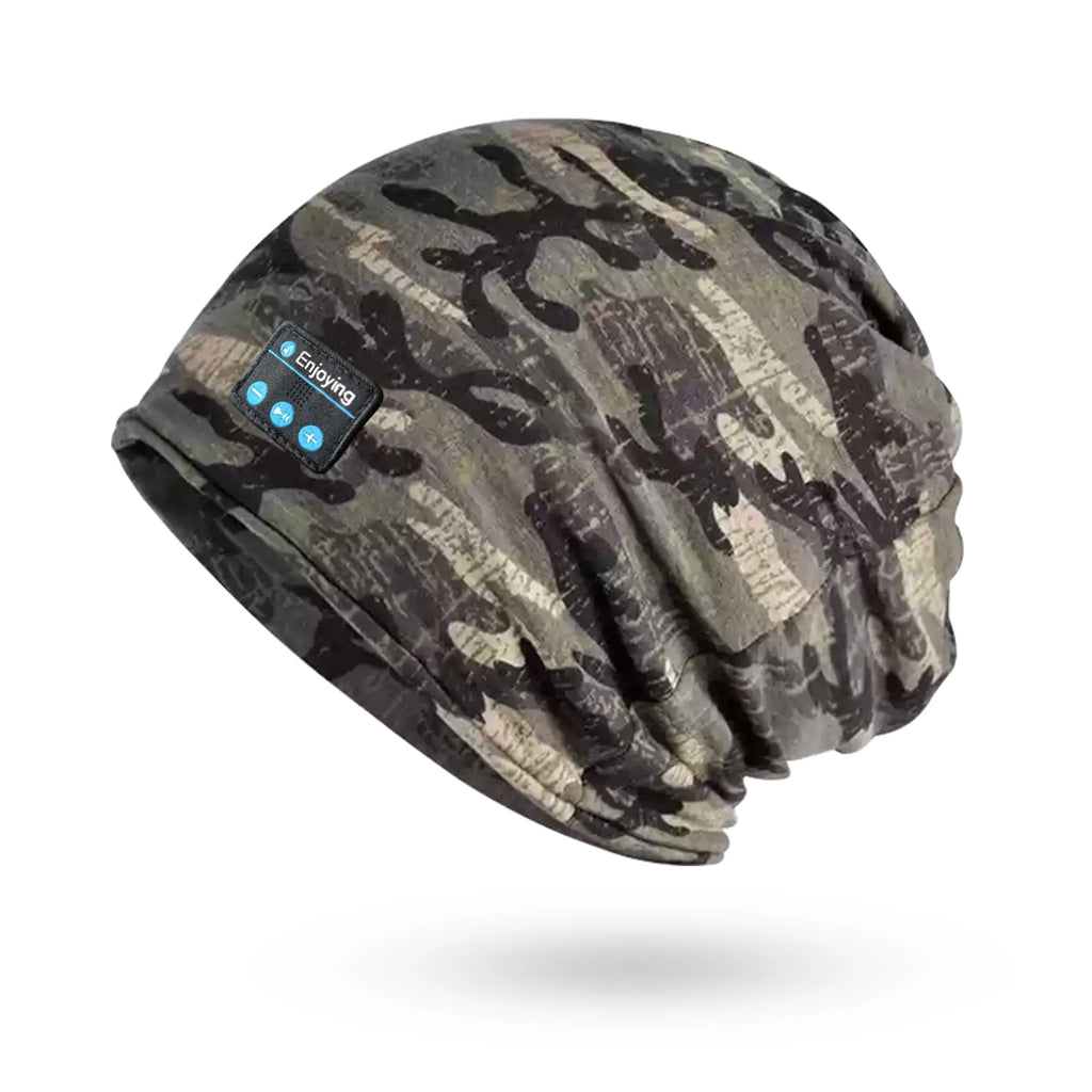 Wireless Bluetooth Earphone Music Hat Soft Fashion Outdoor Sports Running Yoga Headset Cap Breathable with Mic for Men&Women