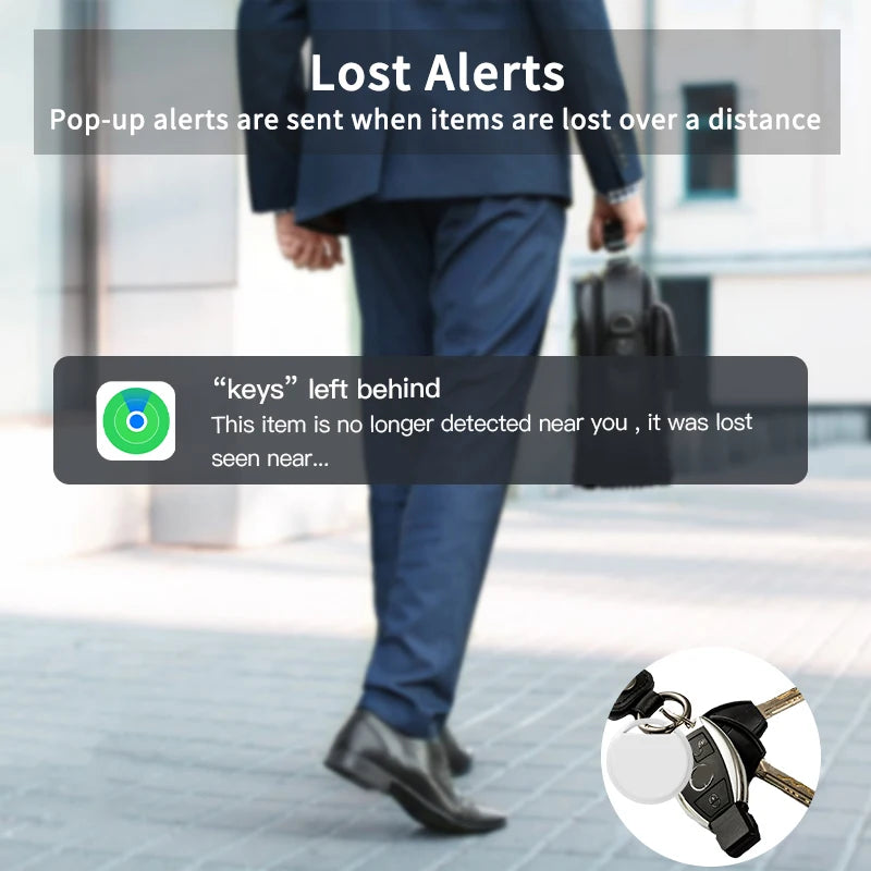 Security Bluetooth GPS Tag Based on iphone Find My app Anti-lose Tracker Sound Locate Message Reminder Alarm Key Finder 1/2/4PCS