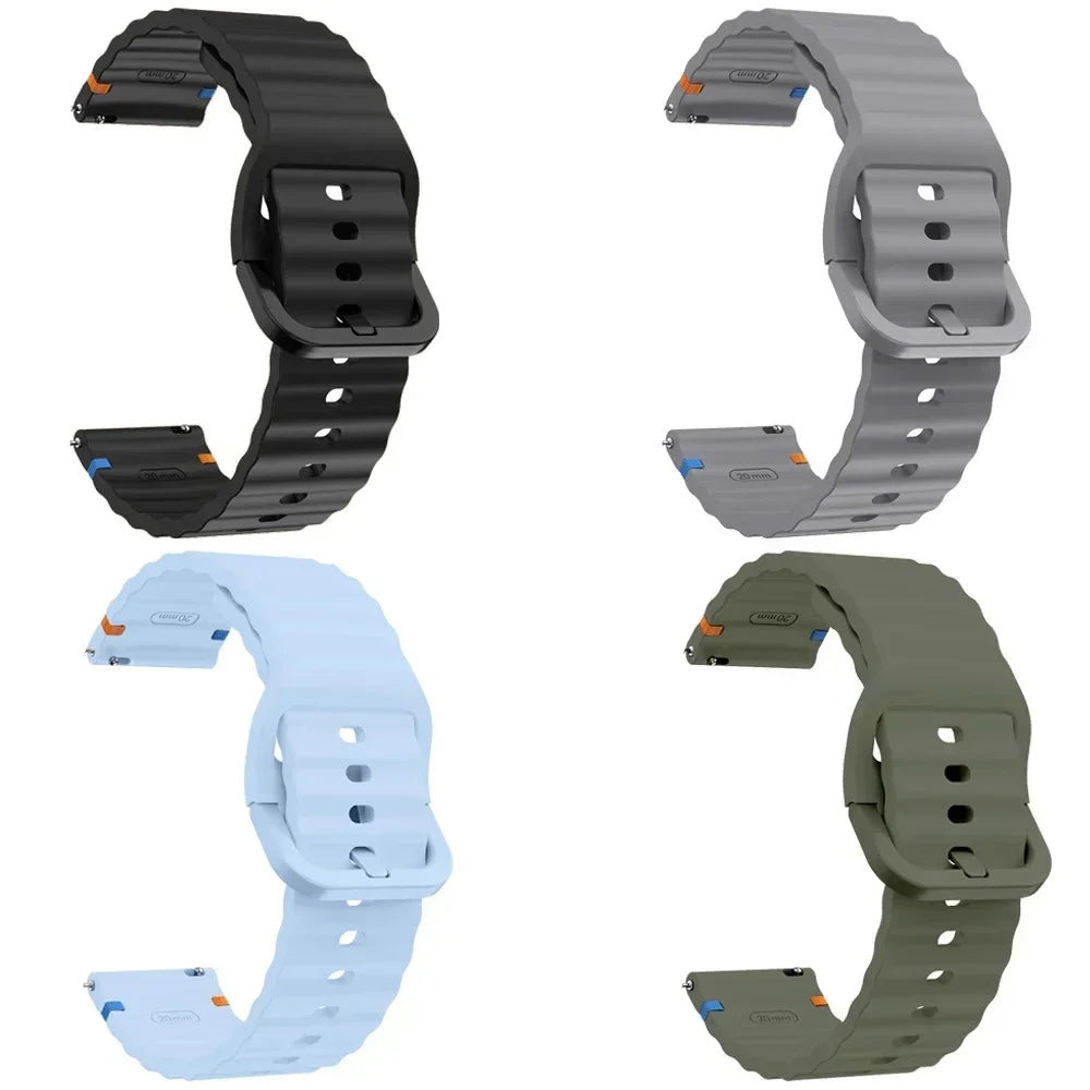 22mm Band For Garmin Forerunner 570 47mm 265 255 M Watch Strap For Garmin Venu 3/Vivoactive 4 Silicone Sport Breathable Bracelet