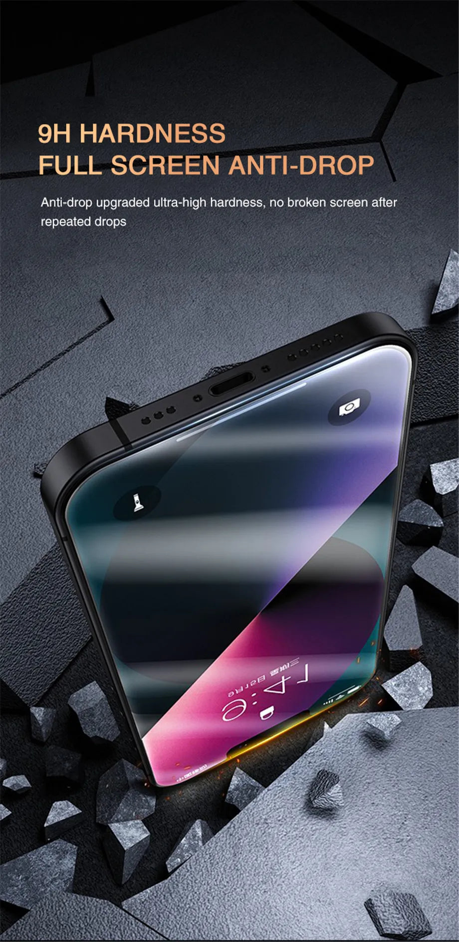 1-4Pcs Anti-spy Tempered Glass for IPhone 15 14 13 12 11 Pro Max Full Cover Privacy Screen Protector For iPhone 13 14 15 Glass