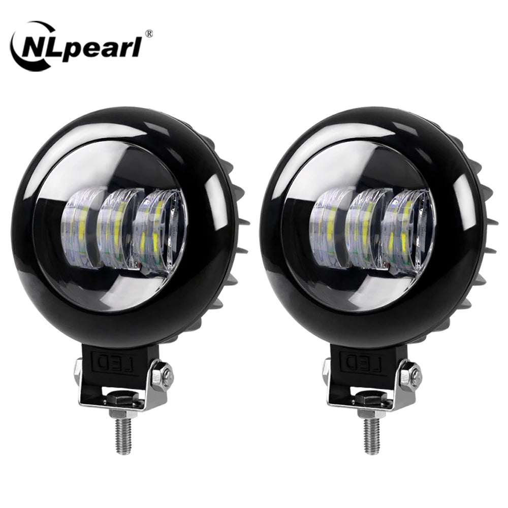 NLpearl 5inch LED Light Bar/Work Light 30W Angel Eyes LED Bar Offroad 12V 24V Fog Light For 4x4 Jeep ATV SUV Trucks Car Tractor