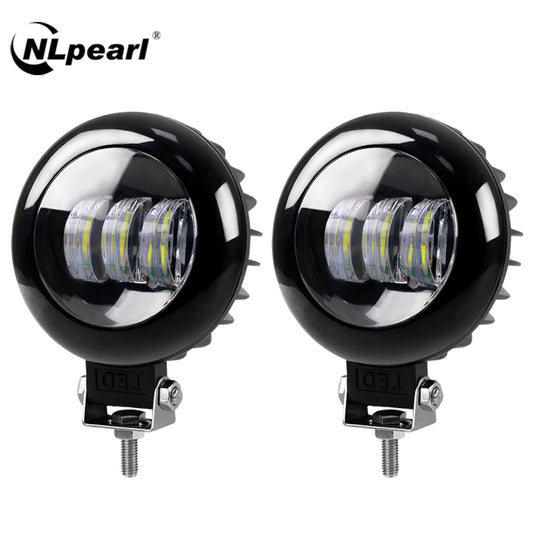 NLpearl 5inch LED Light Bar/Work Light 30W Angel Eyes LED Bar Offroad 12V 24V Fog Light For 4x4 Jeep ATV SUV Trucks Car Tractor