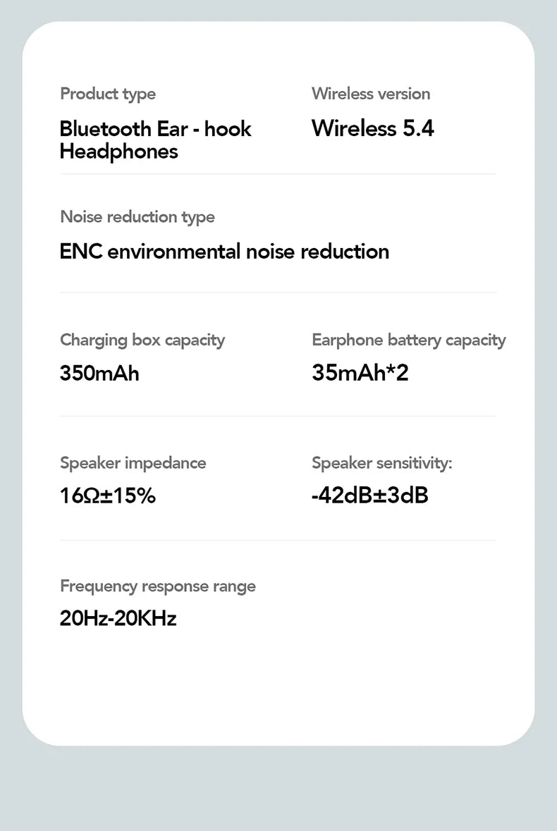 HTC NE27 Bluetooth Earphone AI Translation Earbuds OWS Sport Headphone Touch Screen Ultra Long Battery Life Wireless Headphone
